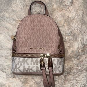 Michael kors Rhea Mini Color-Block Logo Backpack
